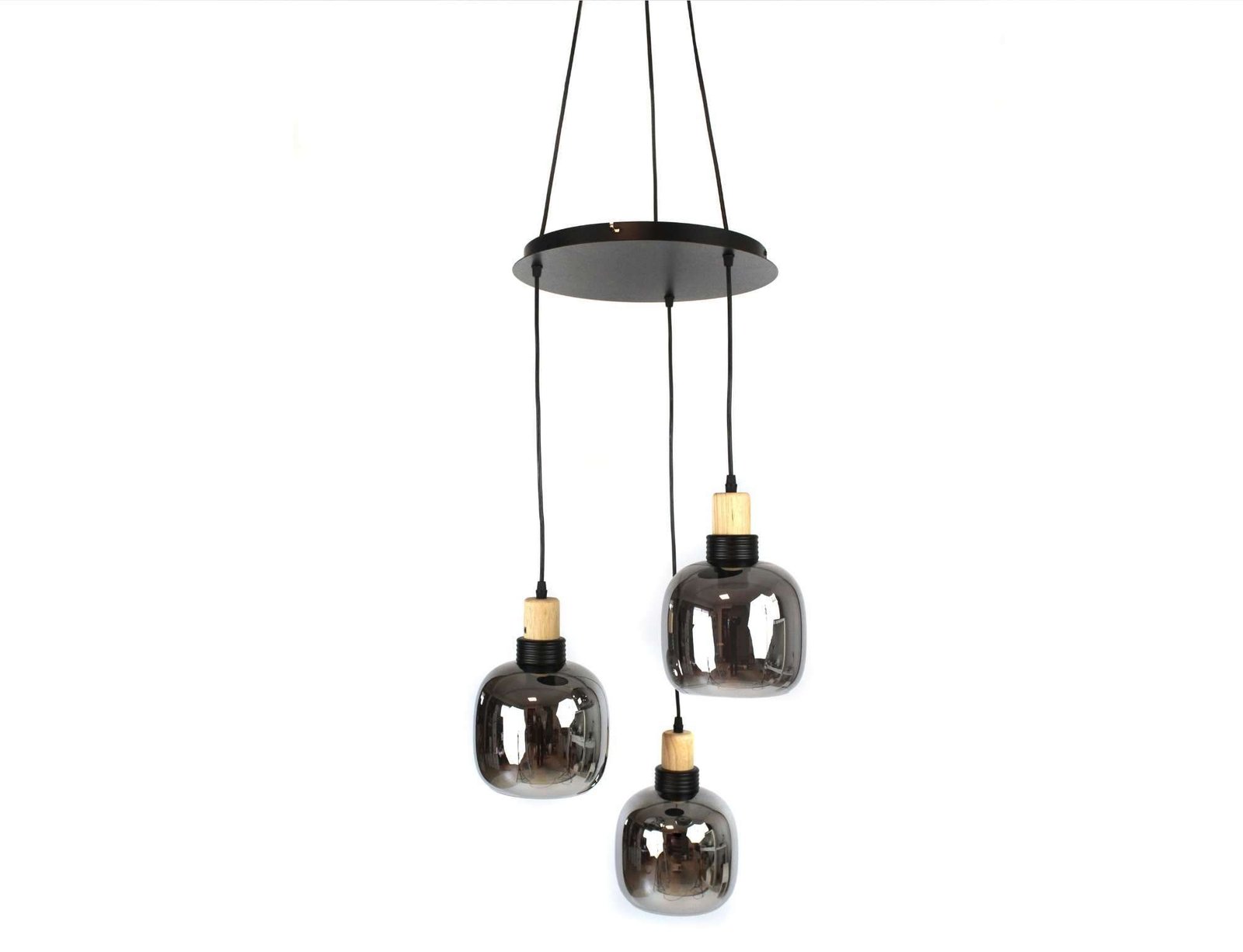 LAMPARA COLGANTE GLASS N35 35X150 HUMO