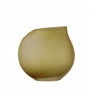FLORERO DE VIDRIO ESMERILADO