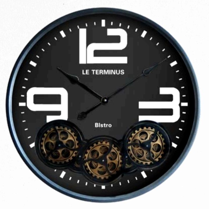 RELOJ METAL CON MAQUINA 60CM