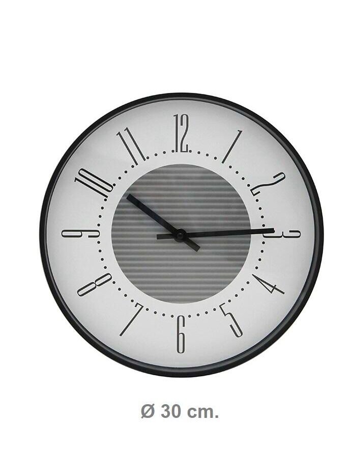 RELOJ NEGRO 30 CM